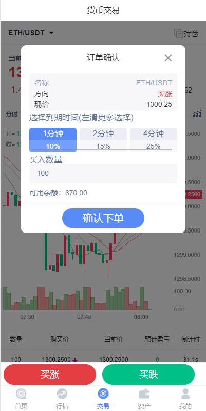 全新K线正常/fastadmin框架双语言外汇系统/微盘系统仿交易所/USDT支付24-6