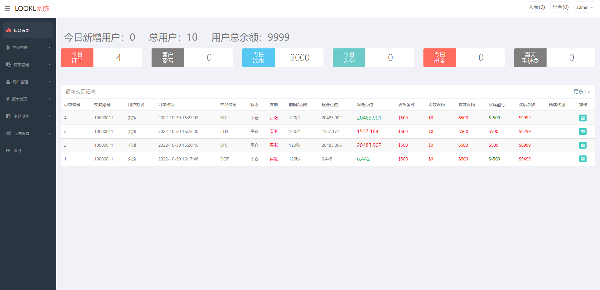 全新UI微盘系统/区块链微交易源码/秒合约虚拟币交易388-12