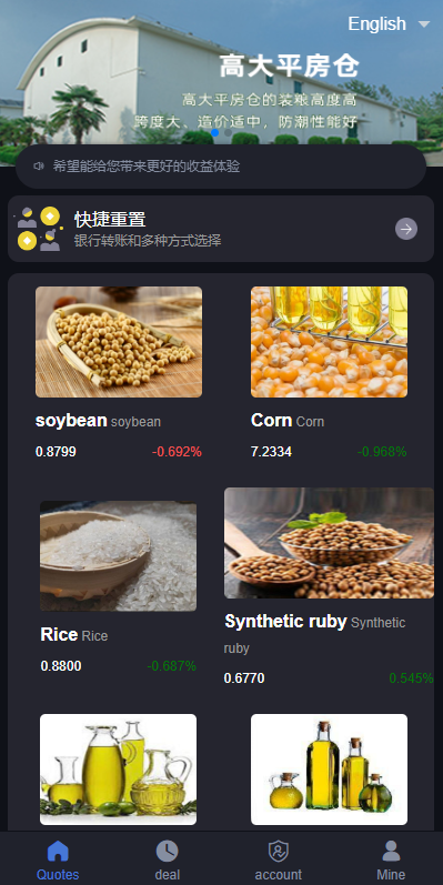 二开版微交易系统/粮食微盘系统/双语言微盘590-2